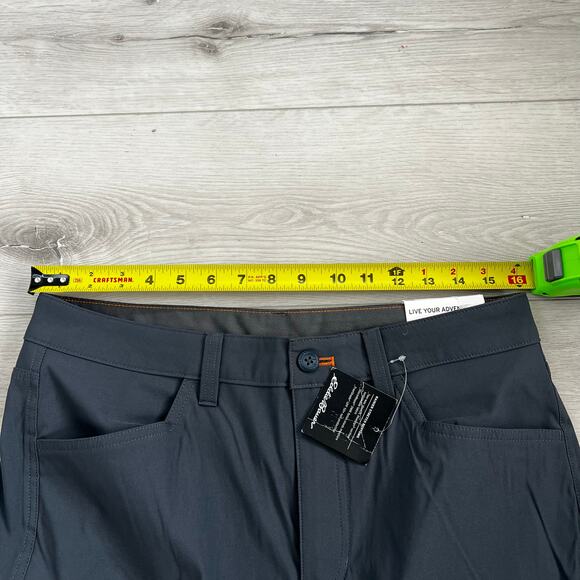 Eddie Bauer Men’s Ranier Stretch Pant Active Fit Size 32/34 Storm Color NWT - Picture 5 of 11